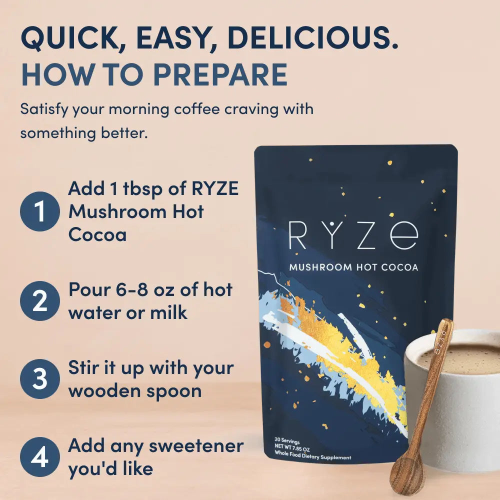 RYZE Ritual Set (Cocoa + Coffee) - Focus Support