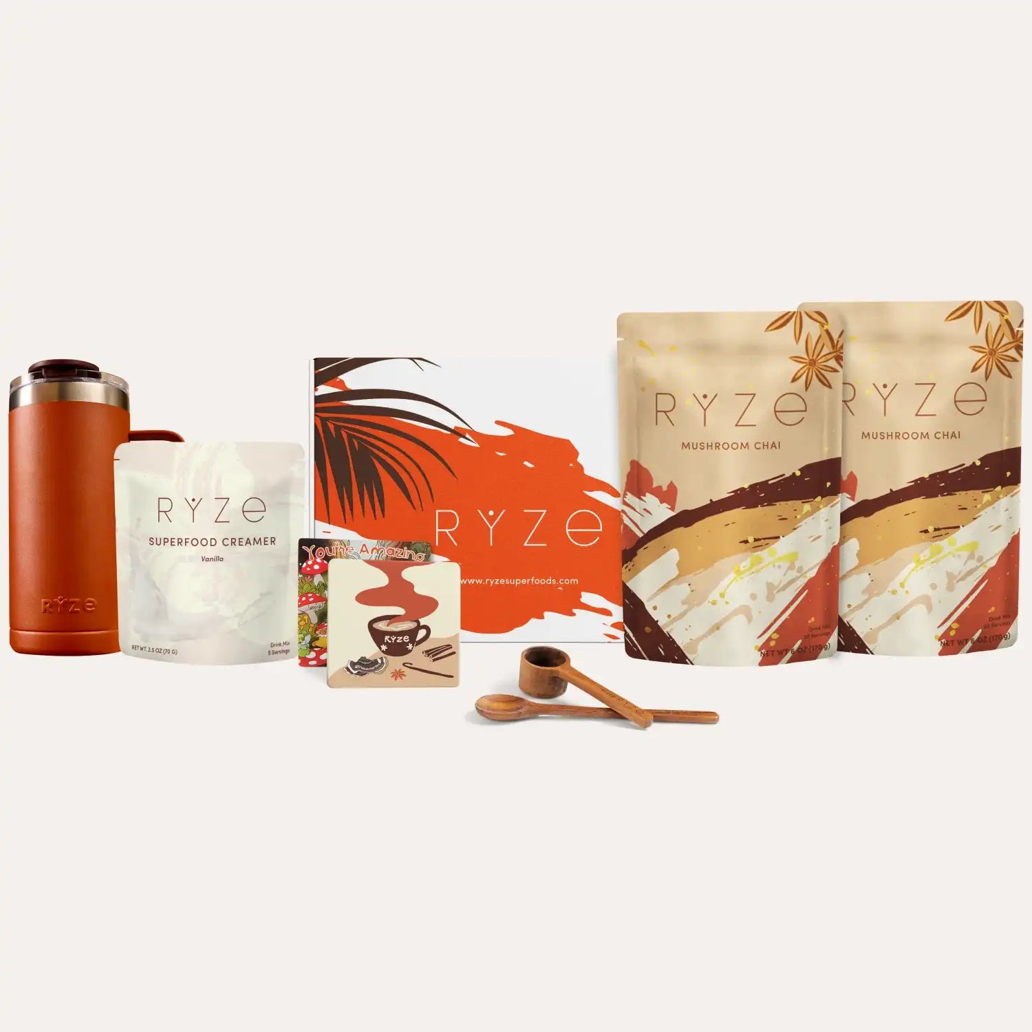 Mushroom Chai Starter Kit (40 Servings) - Balanced Energy