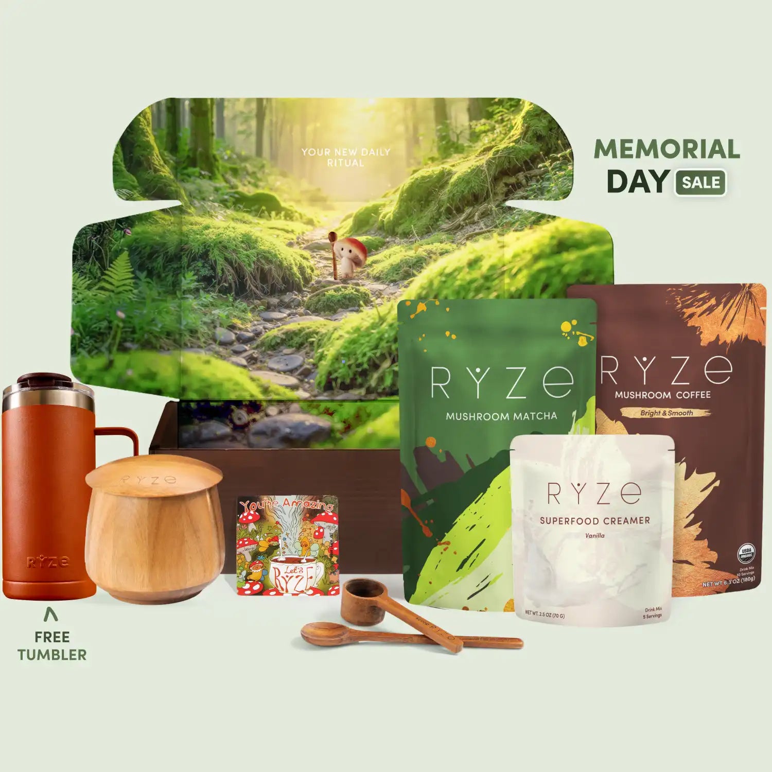 RYZE Ritual Set (Matcha + Coffee) - Mushroom Coffee