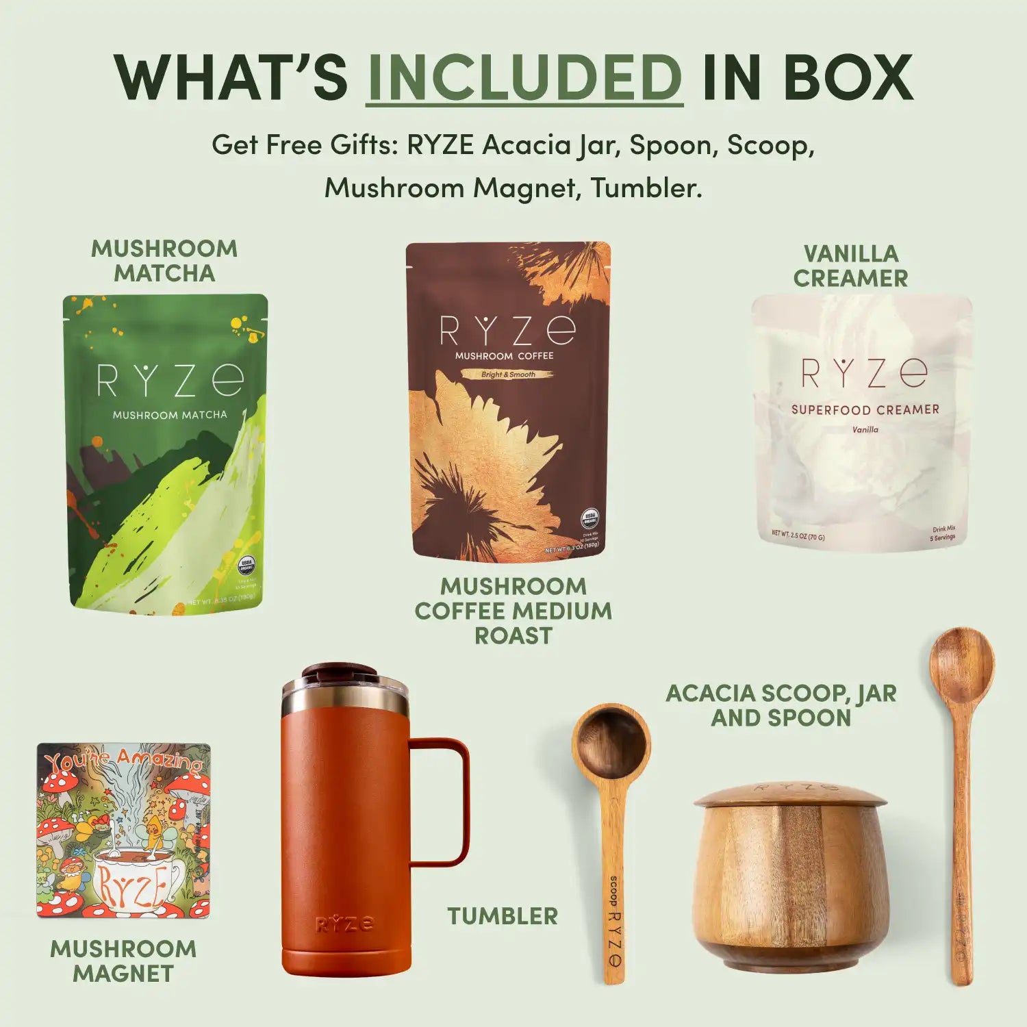 RYZE Ritual Set (Matcha + Coffee) - Mushroom Coffee